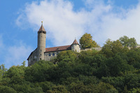Das Bild zeigt die Burg Teck bei Kirchheim. 
